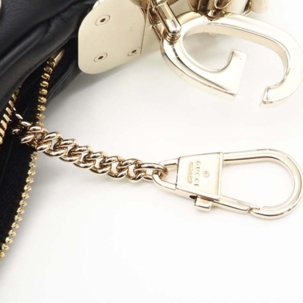 GUCCI Black Leather Shoulder Bag - Picture 10 of 13